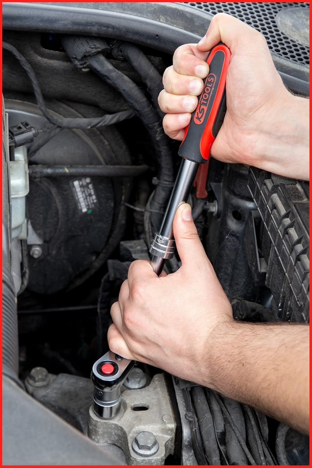 KS TOOLS SlimPower 914.1220 Telescopic Joint Reversible Ratchet 1/2 Inch 72 Teeth