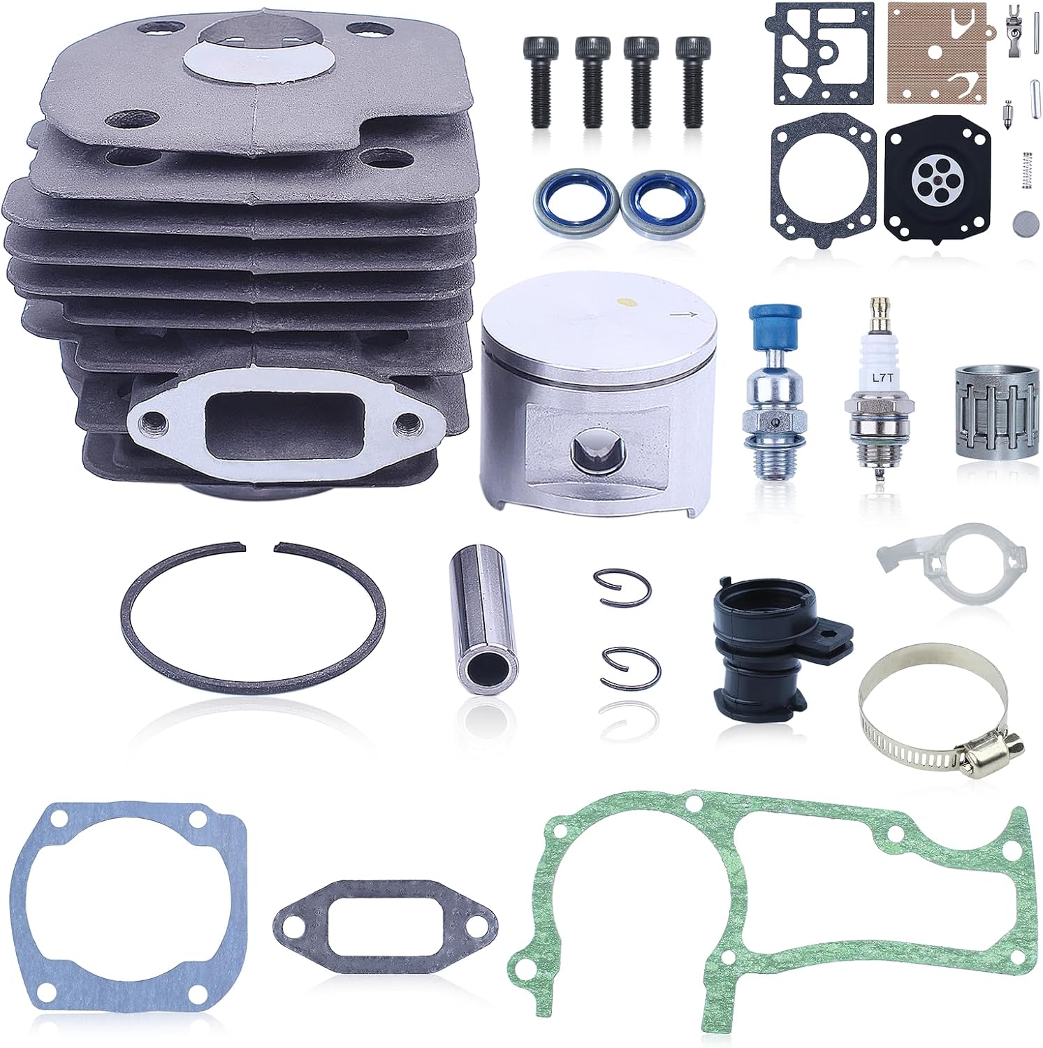 Haishine 52mm Cylinder Piston Gasket Kit For Jonsered CS 2171 2165 2163 Chainsaw Big Bore