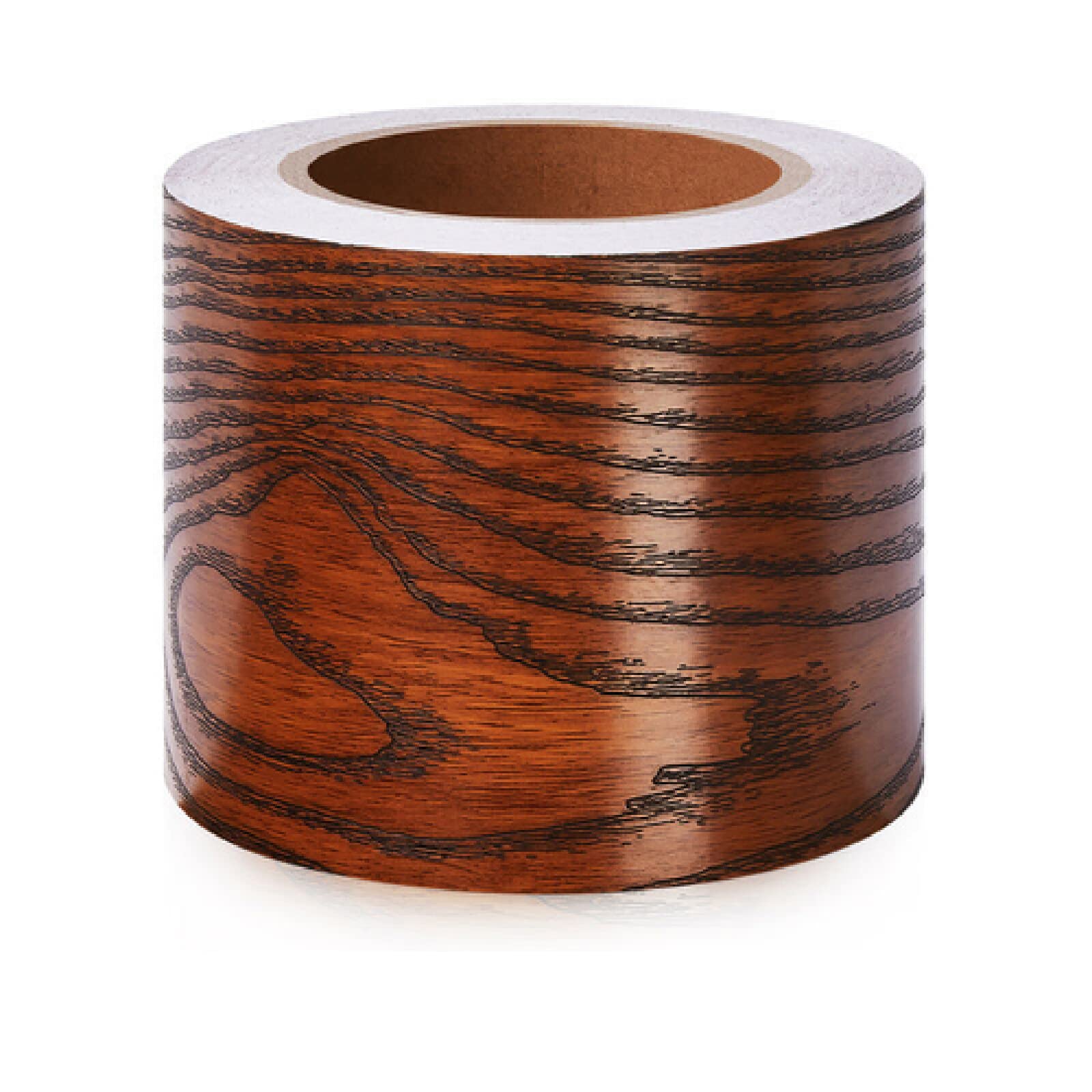 Dostear Wallpaper Border Peel and Stick Wall Border Sticker Home Ceiling Decorative Border for Bathroom Living Room Kitchen Brown Rosewood 5cm X 500cm