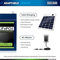 Vista 7 de Paquete de 4 baterías recargables ExpertPower LiFePO4 de litio de 12 V 5 Ah de ciclo profundo 2500-7000 ciclos de vida y 10 años de vida útil