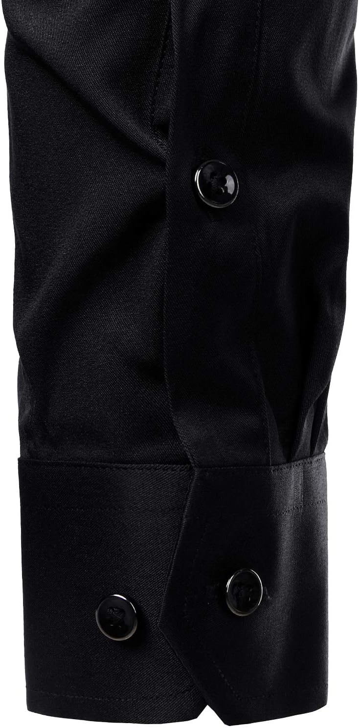 ZEROYAA Men's Business Formal Slim Fit Long Sleeve Button Up Dress Shirts with Pocket - Image 6