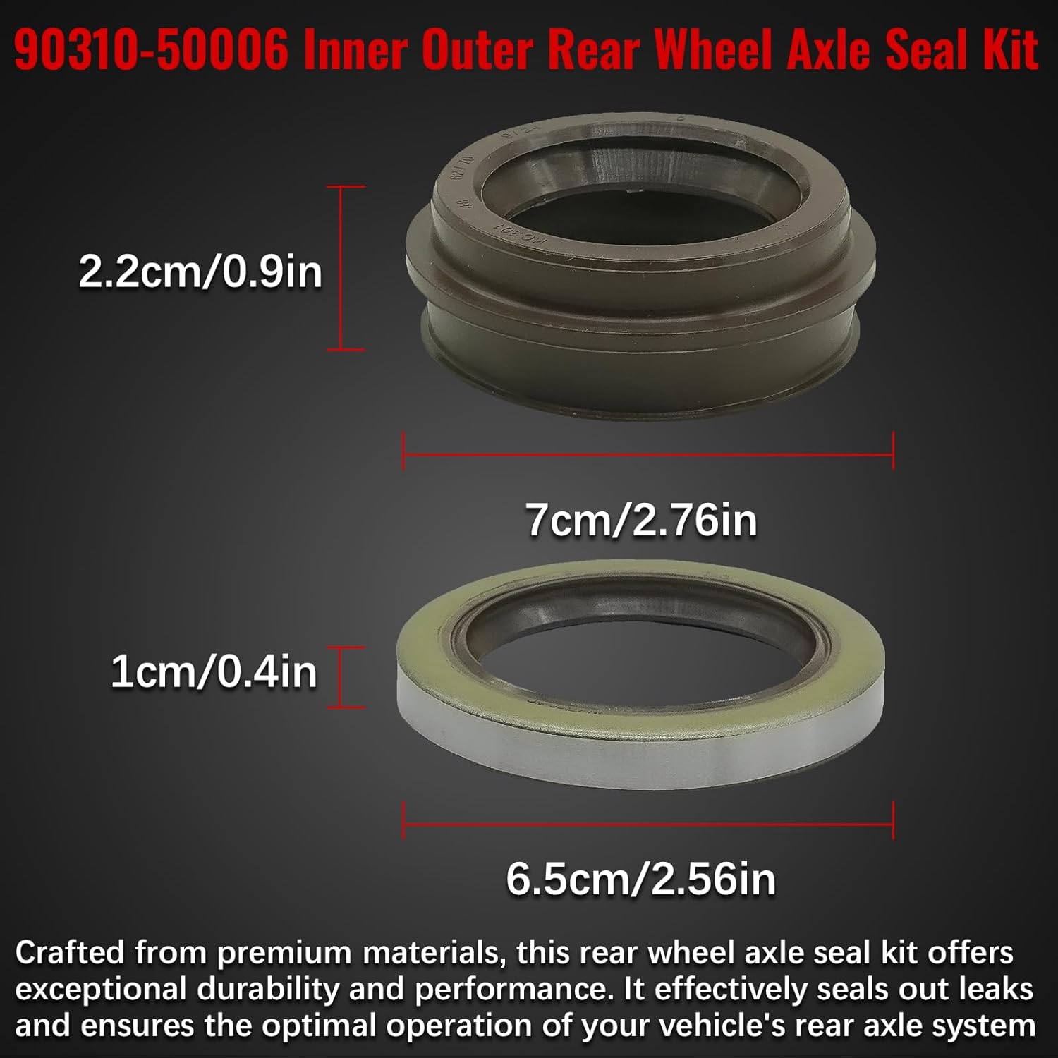 90310-50006 Rear Axle Bearing Seal Kit for Toyota 4Runner 1996-2002,for Tacoma 1995-2004 Rear Axle Seal 90313-48001 9031050006 42423-20010 9031348001 90301-88077 Rear Axle Bearing Seal Set 16PCS