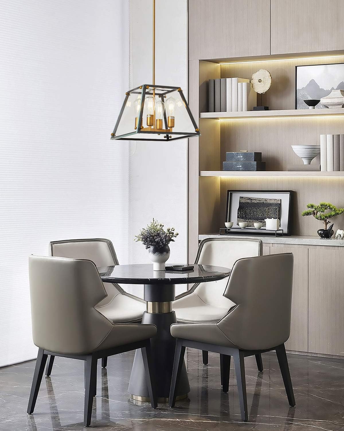 Flаѕh Dеаlѕ - 40% оƒƒ Biewalk Outdoor Pendant Lighting Industrial Black and Gold Chandelier Modern Kitchen Island Light Fixture with Trapezoid Metal Cage and Glass for Dining Room Bedroom Living Room Foyer Hallway Bar Flаѕh Dеаlѕ - 70% оƒƒ Biewalk Outdoor Pendant Lighting Industrial Black and Gold Chandelier Modern Kitchen Island Light Fixture with Trapezoid Metal Cage and Glass for Dining Room Bedroom Living Room Foyer Hallway Bar