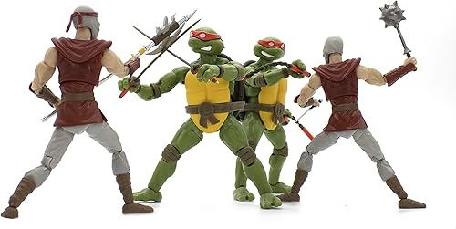 Miniatura 2 de THE LOYAL SUBJECTS Teenage Mutant Ninja Turtles BST AXN Foot Soldiers and Michelangelo + Leonardo Comic Inspired Combo 4-Pack – Diamond PX 40