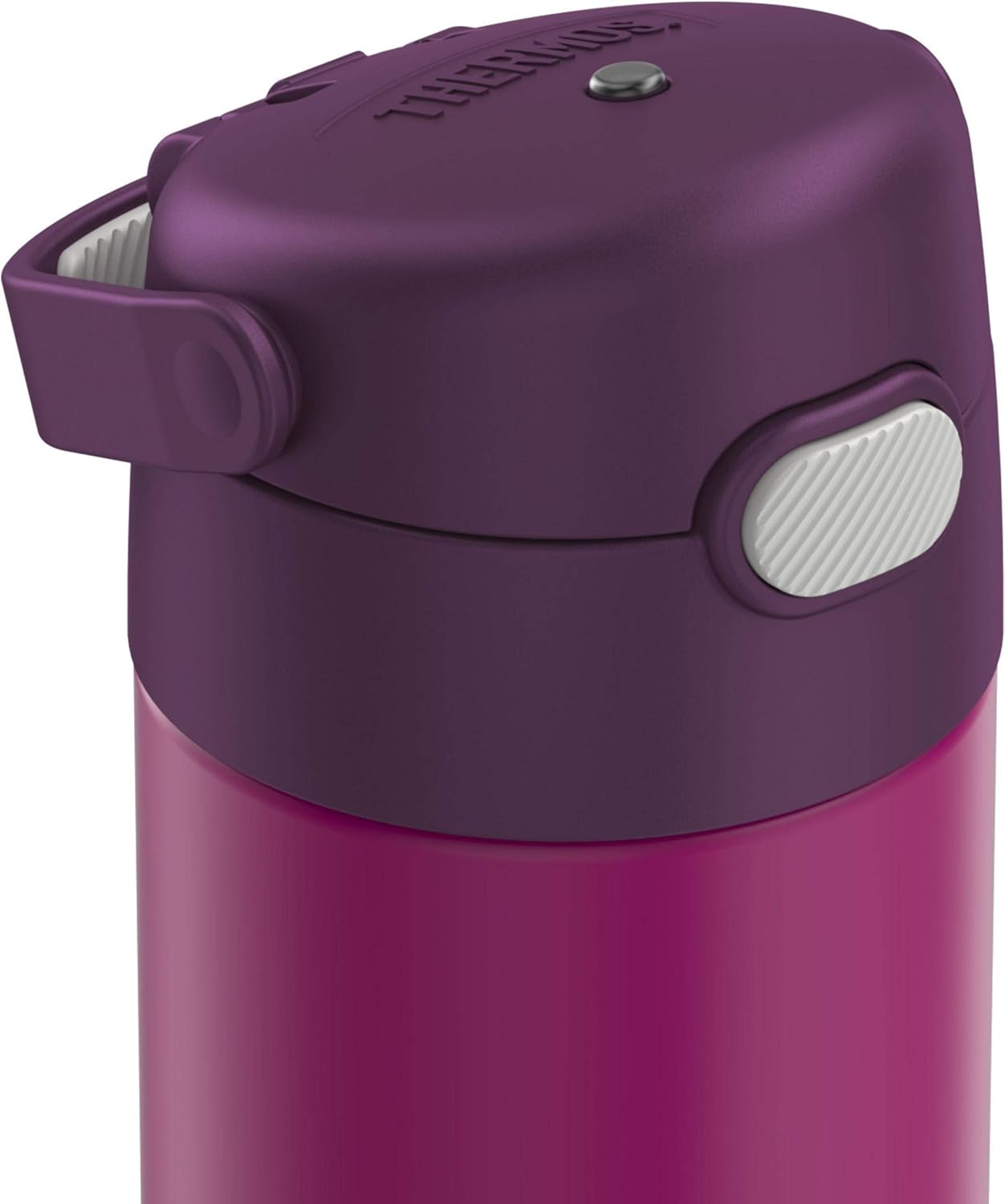 THERMOS FUNTAINER 16 Ounce Stainless Steel Vacuum Insulated Bottle with Wide Spout Lid, Red Violet: Home & Kitchen