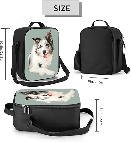 Vista 3 de Bolsa de almuerzo personalizada para mascotas, lonchera personalizada para mascotas, bolsa de almuerzo de neopreno con aislamiento personalizado