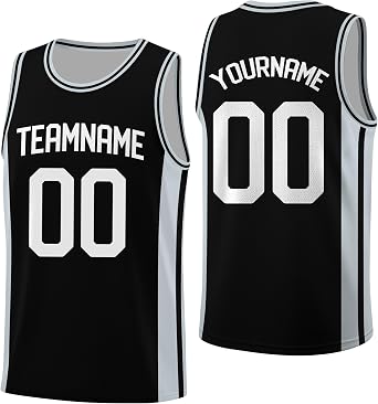 Custom Basketball Jersey Personalized Basketball Team Uniform with Team Name Number Logo for Men Women Youth Kids Fans Gifts