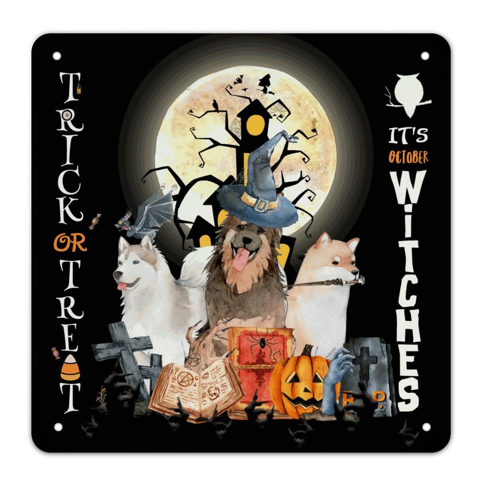Panneau d'Halloween en métal pour habiller un mur vide sans effort