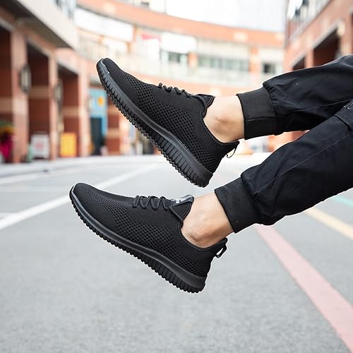 Vista 5 de VAMJAM - Tenis para correr, ultraligeros, transpirables, antideslizantes, con malla, para entrenamiento, tenis de estilo informal para hombre