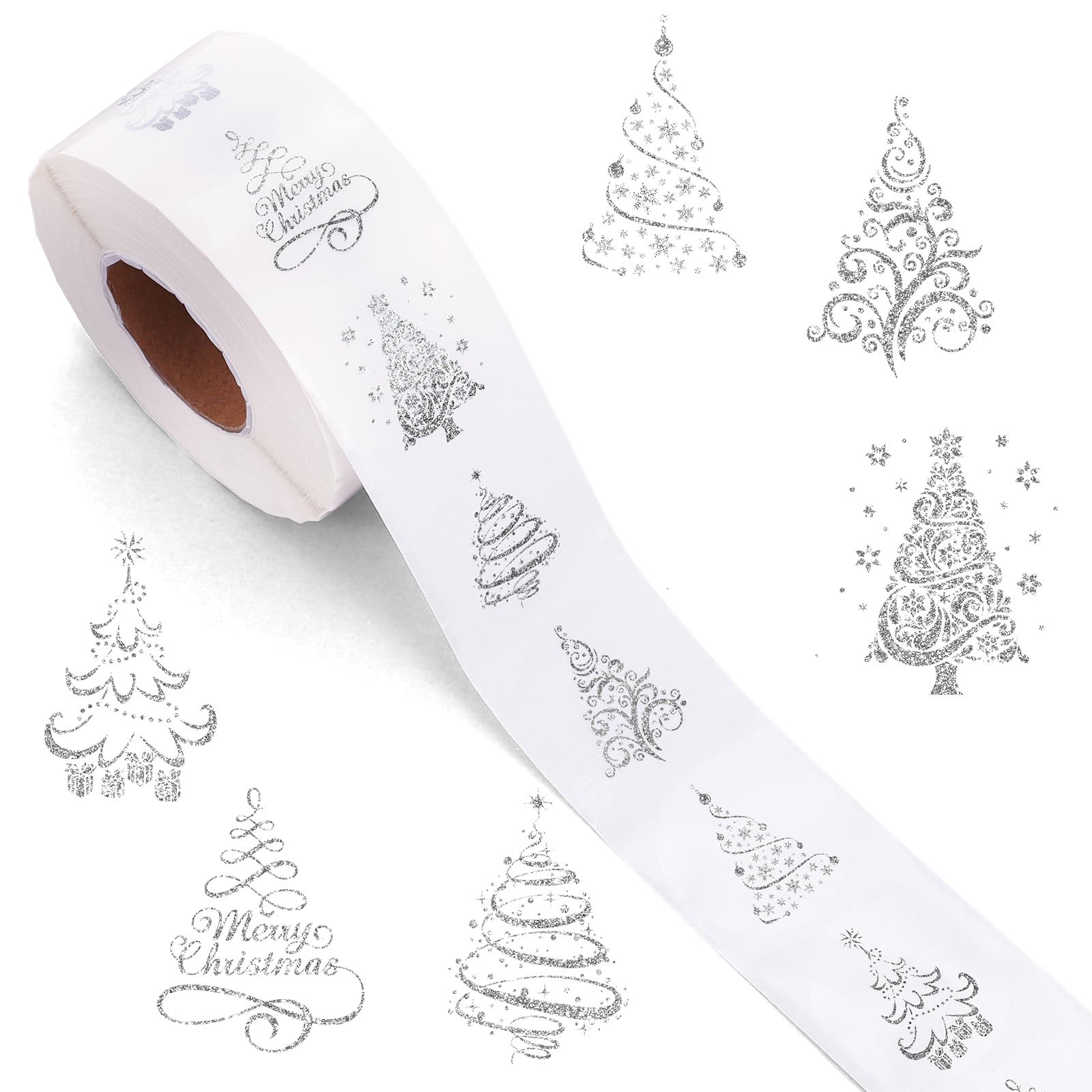 Autocollants transparents sapin de Noël JarThenaAMCS 1000 pièces