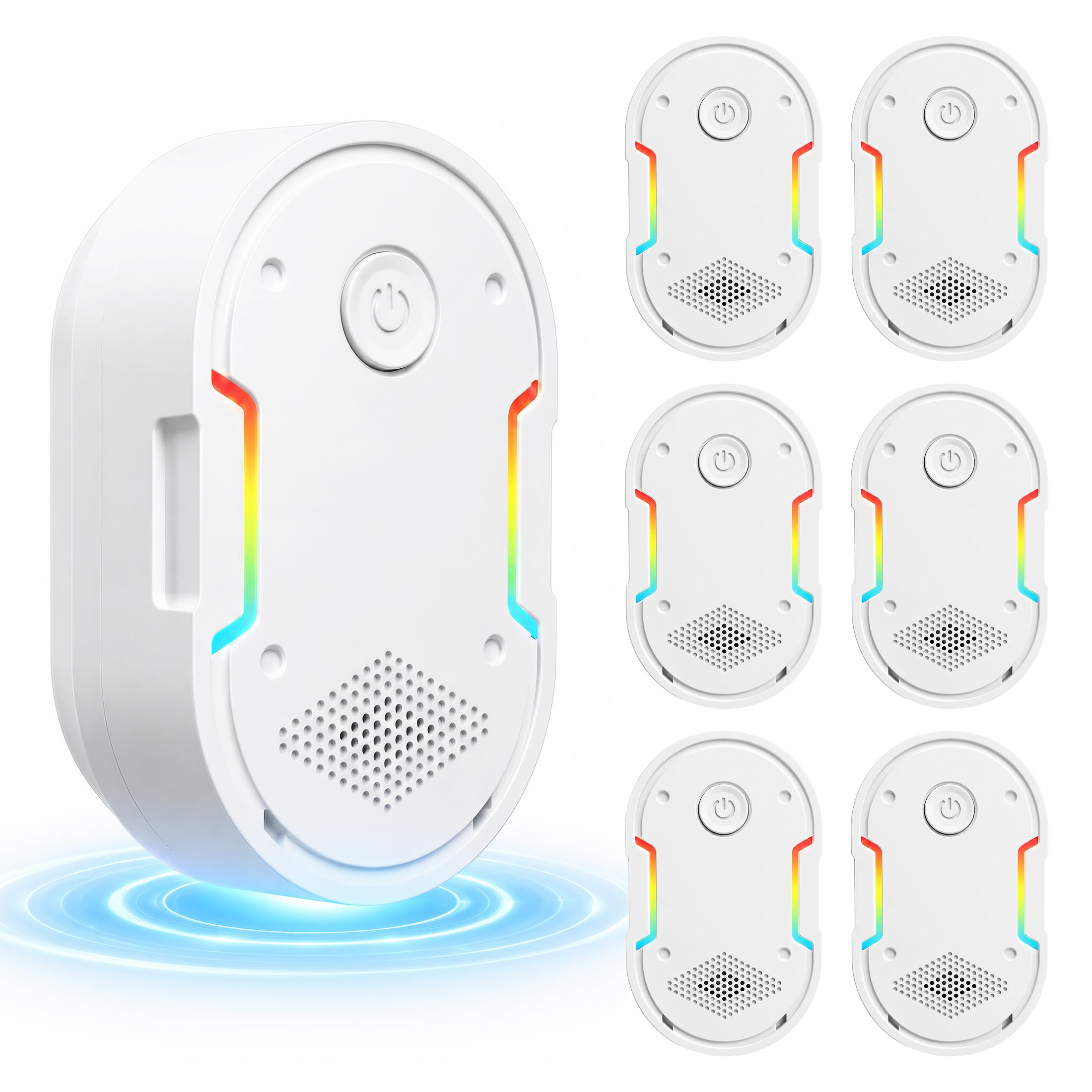 Repelente de plagas ultrasónico para interiores, dispositivo ultrasónico para ratones, roedores, arañas, cucarachas e insectos, repelente electrónico de ratones para el hogar, cocina, garaje, oficina
