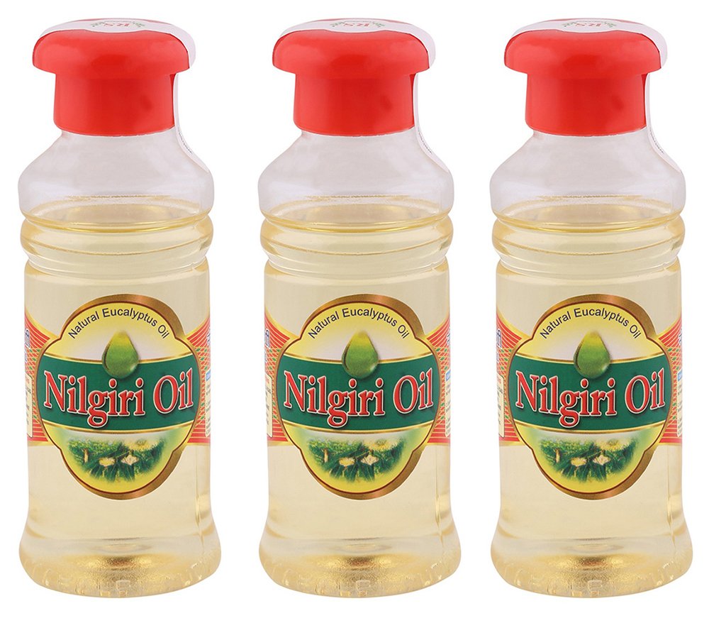 RS Fragrances Nilgiri Tel - (Indian Eucalyptus Oil) - 100 ml, Pack of 3