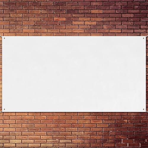 Miniatura 17 de Zonon Pancartas Grandes en Blanco y Letreros de Poliéster Oxford de Sublimación con Cuerda Colgante para Decorar Paredes Interiores y Exteriores