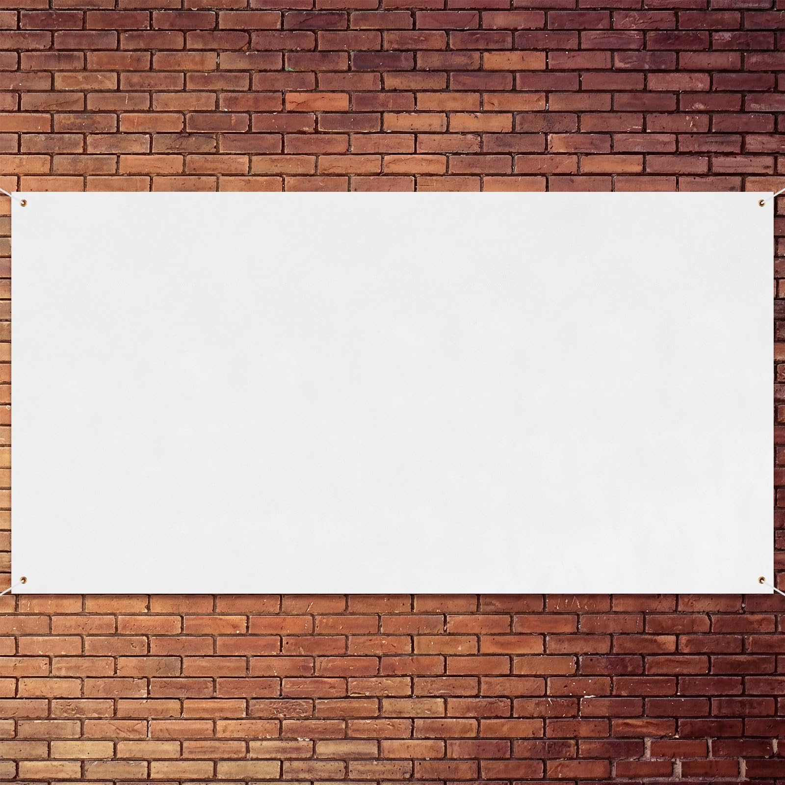 Zonon Blank Banner to Decorate Polyester Oxford Cloth,White,5 X 8 Feet
