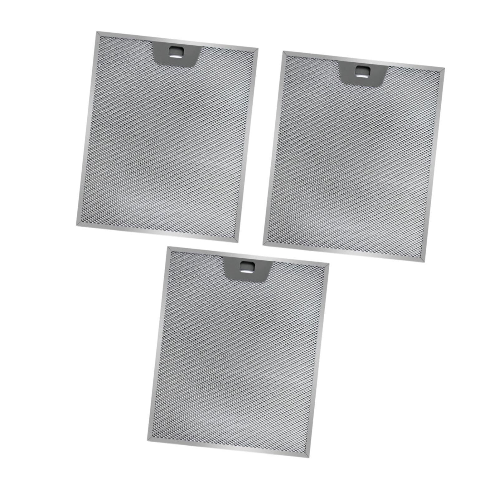 3 Pezzi Filtro Cappa Filtro antigrasso di Ricambio Jvw5361EJ1ES Universale WB02x24871 Alluminio per Ristorante casa