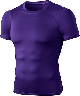 SPVISE Men's Compression Shirt Short Sleeve Cool Dry Workout Athletic T-Shirts Sports Undershirt Performance Compression Tops
