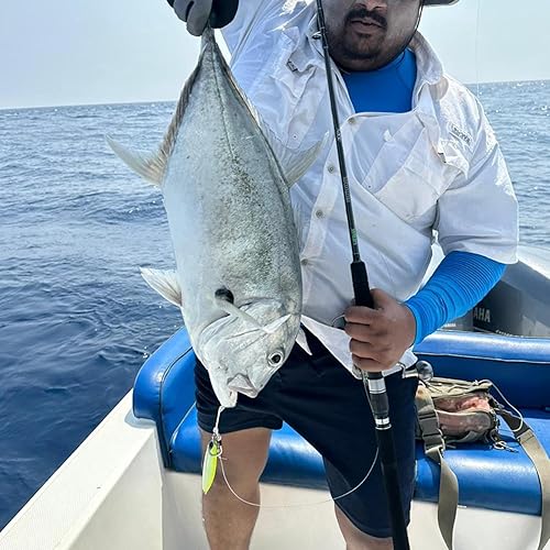 Miniatura 6 de LITTMA Caña de jigging Rod de paso lento LITTMA Jigging Rod Jigging Rod de agua salada caña giratoria de una pieza en costamar adentro