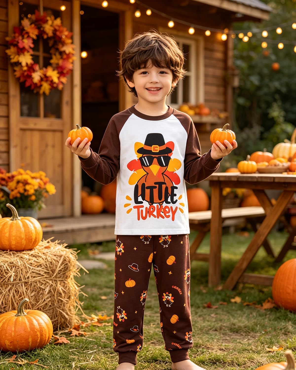 Little Hand Toddler Boys Pajamas 2 Pieces Long Sleeve Pjs Set Sleepwear