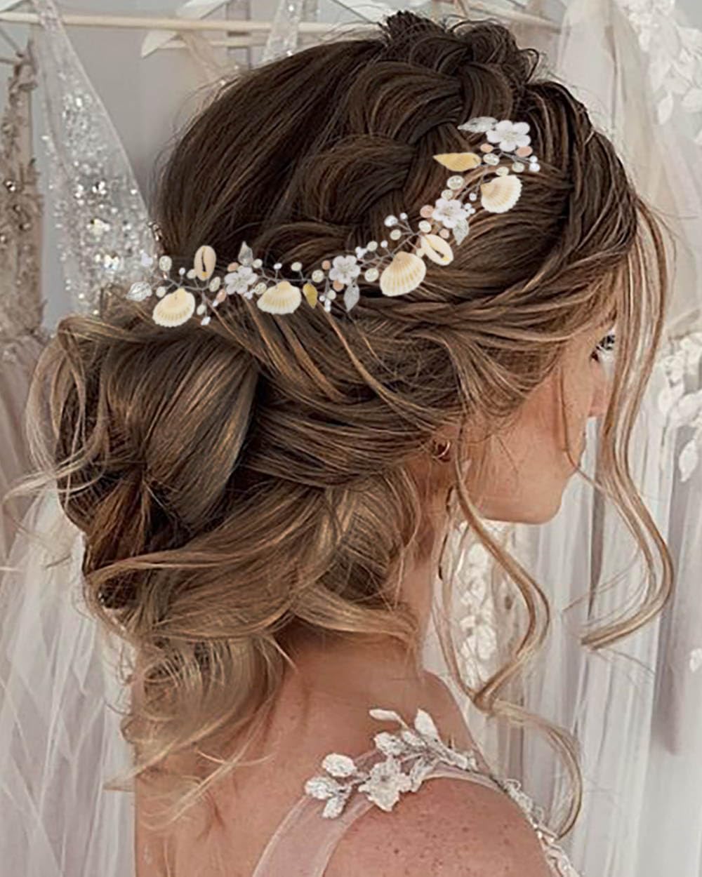 Cerchietto Aureola Con Stella E Strass Argento - Diadema Per Donne E Ragazze, Per Feste E Matrimoni - Foto 4