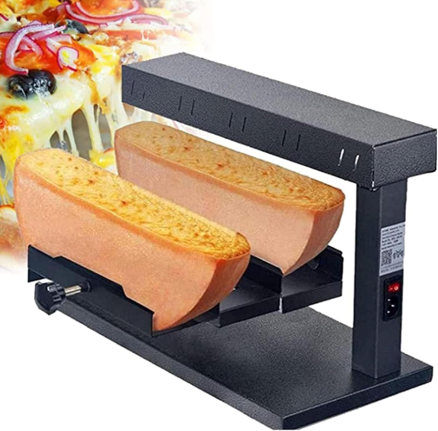 Electric cheese wheel melter, commercial cheese melter, countertop cheese melter, fast heating restaurant server cheese warmer