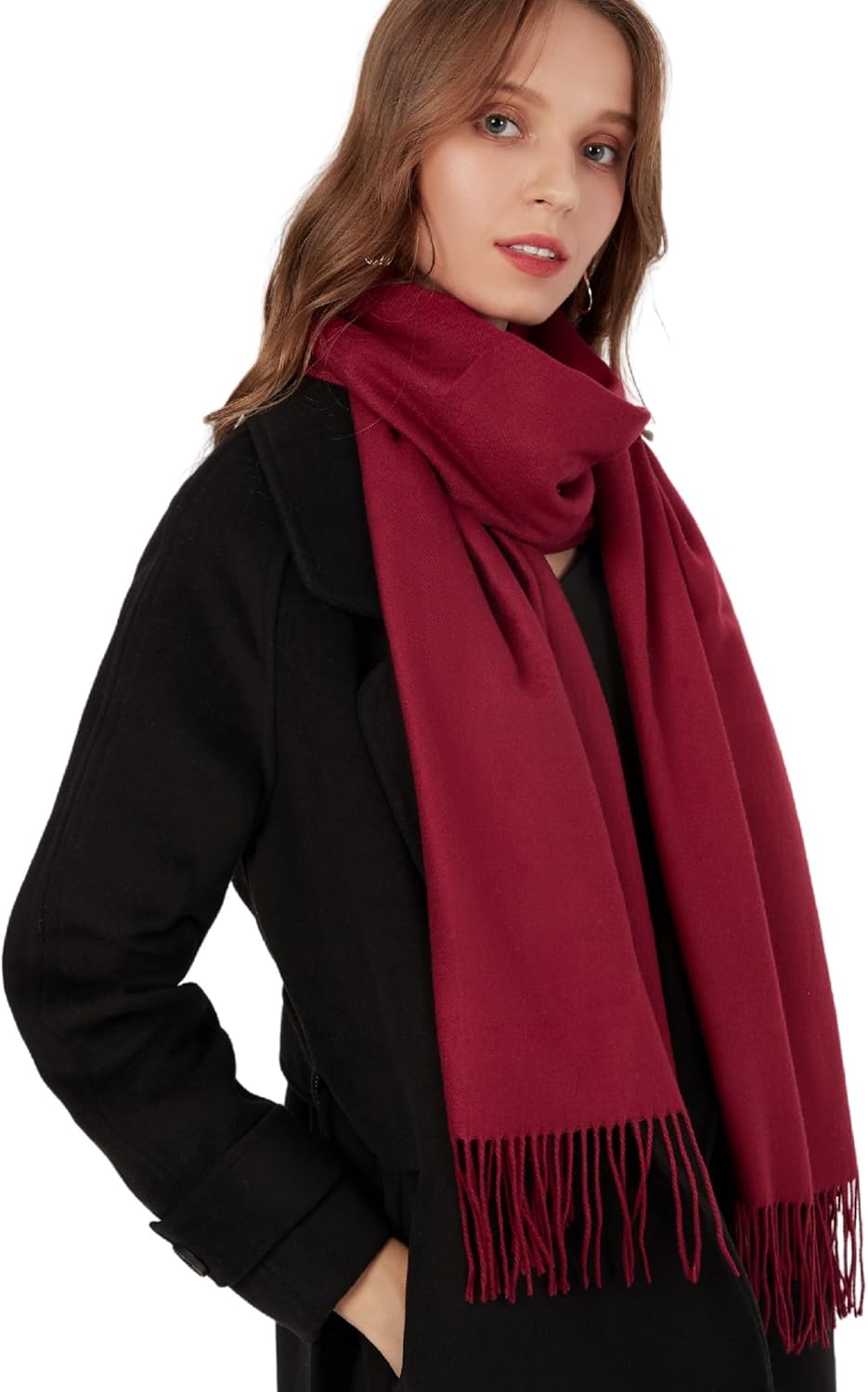 Pashmina Shawl Wrap Soft Cashmere Feel Blanket Scarf for Women, Wedding & Evening Wrap, Winter Warm Fashion Scarves - Image 3