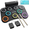 Donner Electric Drum Pad, 9 Pads Electronic Drum Set Roll Up Quiet Drum Built-in Speaker, 40 Lessons Included, Kids Holiday & Birthday Instrument Toys DED-20SE