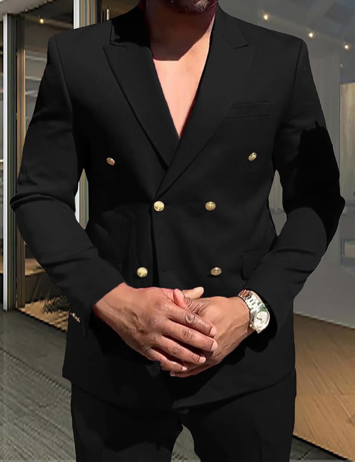 Men's 2 Piece Light Purple Short Suits Casual Summer Groom Suits for Wedding Slim Fit Tuxedo Suit Blazer & Shorts Set 5XL