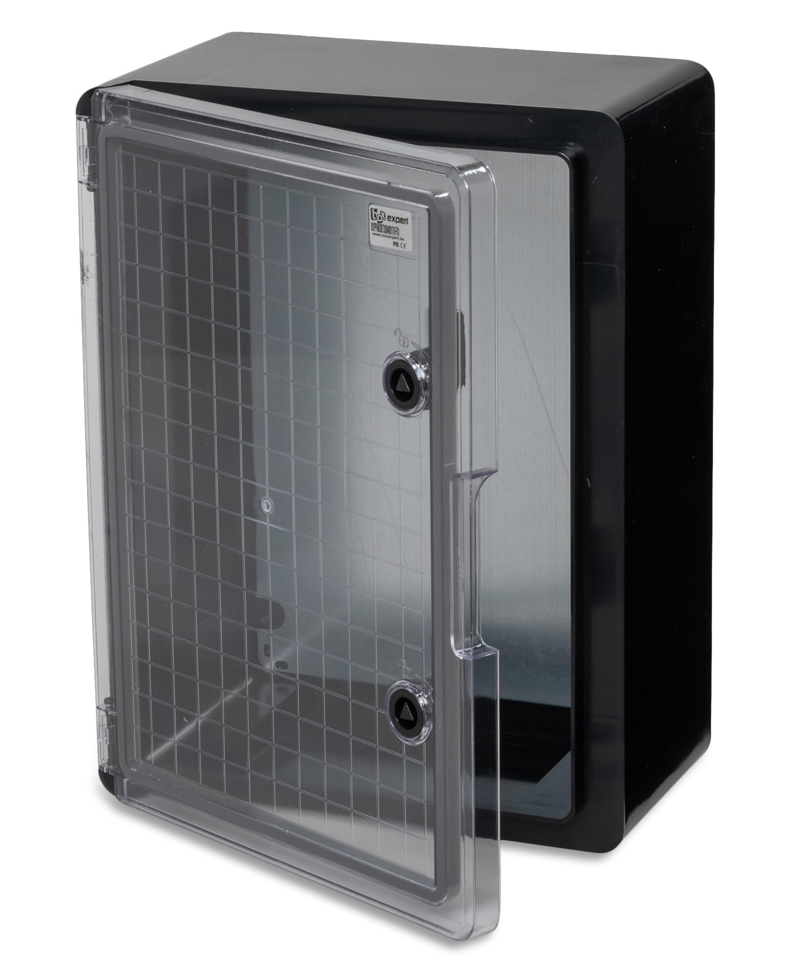 BOXEXPERT cassetta di distribuzione esterno IP65 ABS 400 x 300 x 170 mm Fleet, impermeabile, armadio elettrico/wand, custodia industriale vuota, nera