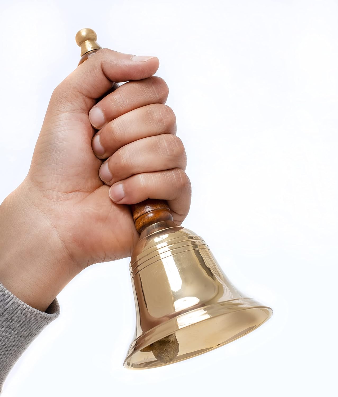 Large Hand Bell Super Loud hand Call Bell with Brass Solid