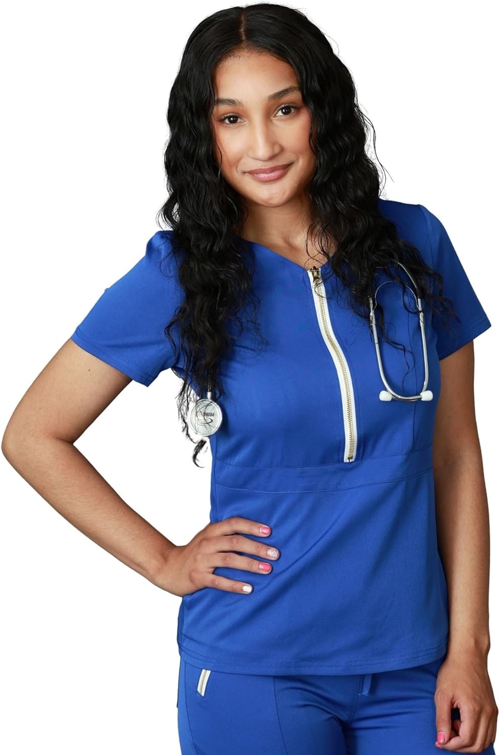 The Kiki – Women’s Scrub Top – Half Zip, Modern Fit