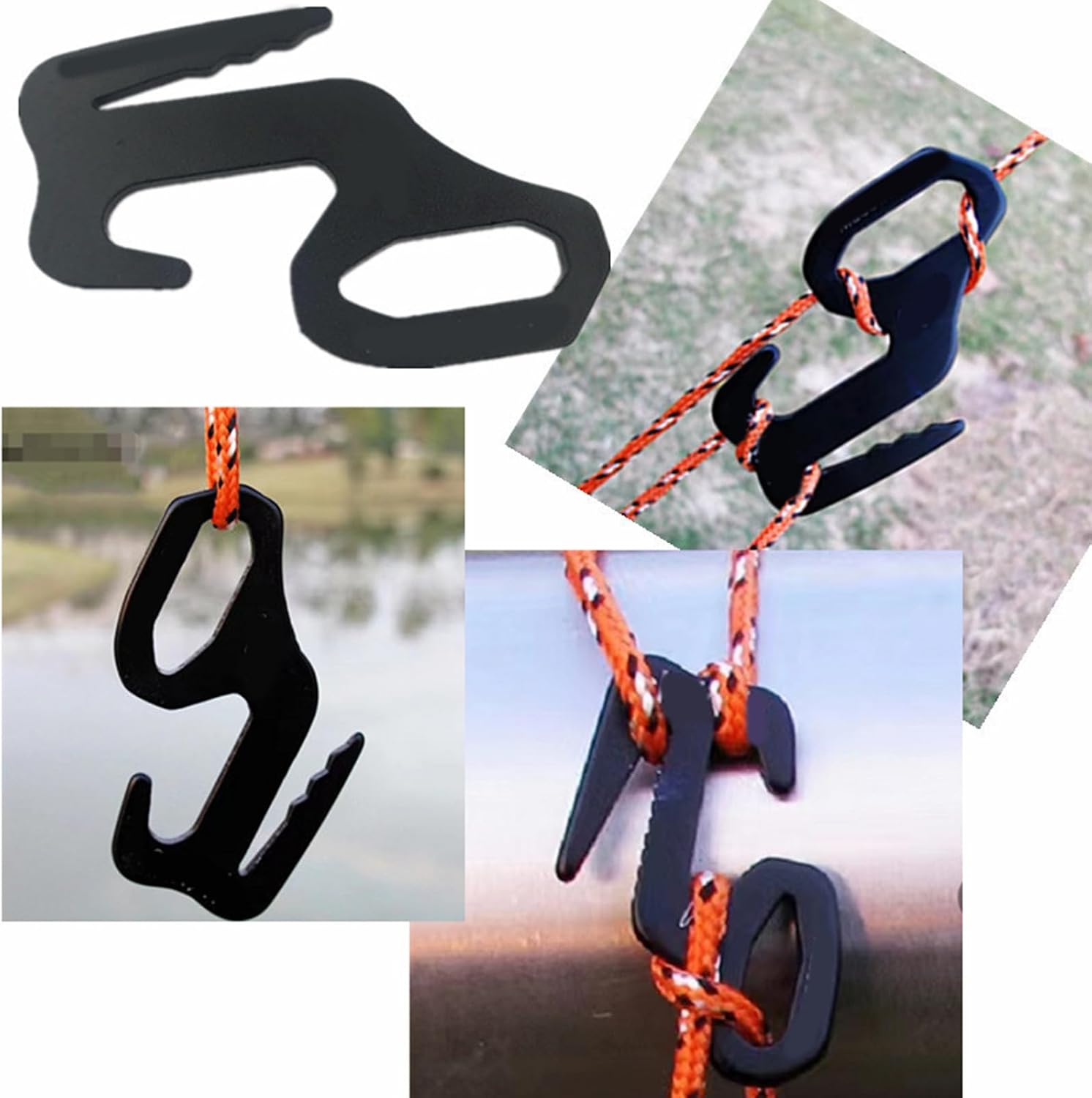Mjaie Multipurpose Aluminum Alloy Hook Tight Rope Buckle Flexible Tightening Mechanism Tightener Easy to Use Tightener Aluminum Alloy Flexible Tightening Mechanism
