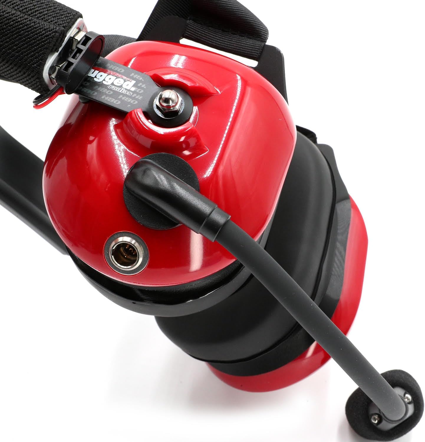 Rugged Radios Single NASCAR Linkable Behind The Head Headset for Race Fan Racing Radios Electronics Communications – Connects to Scanners Nitro Bee Raceceiver Fusion