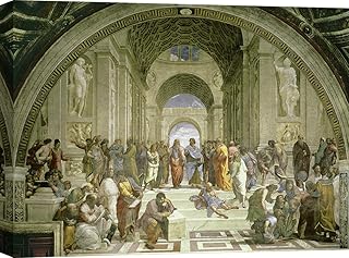 Art Print Cafe – Quadro - Stampa su Tela - Raffaello, Scuola di Atene – 100x70 cm