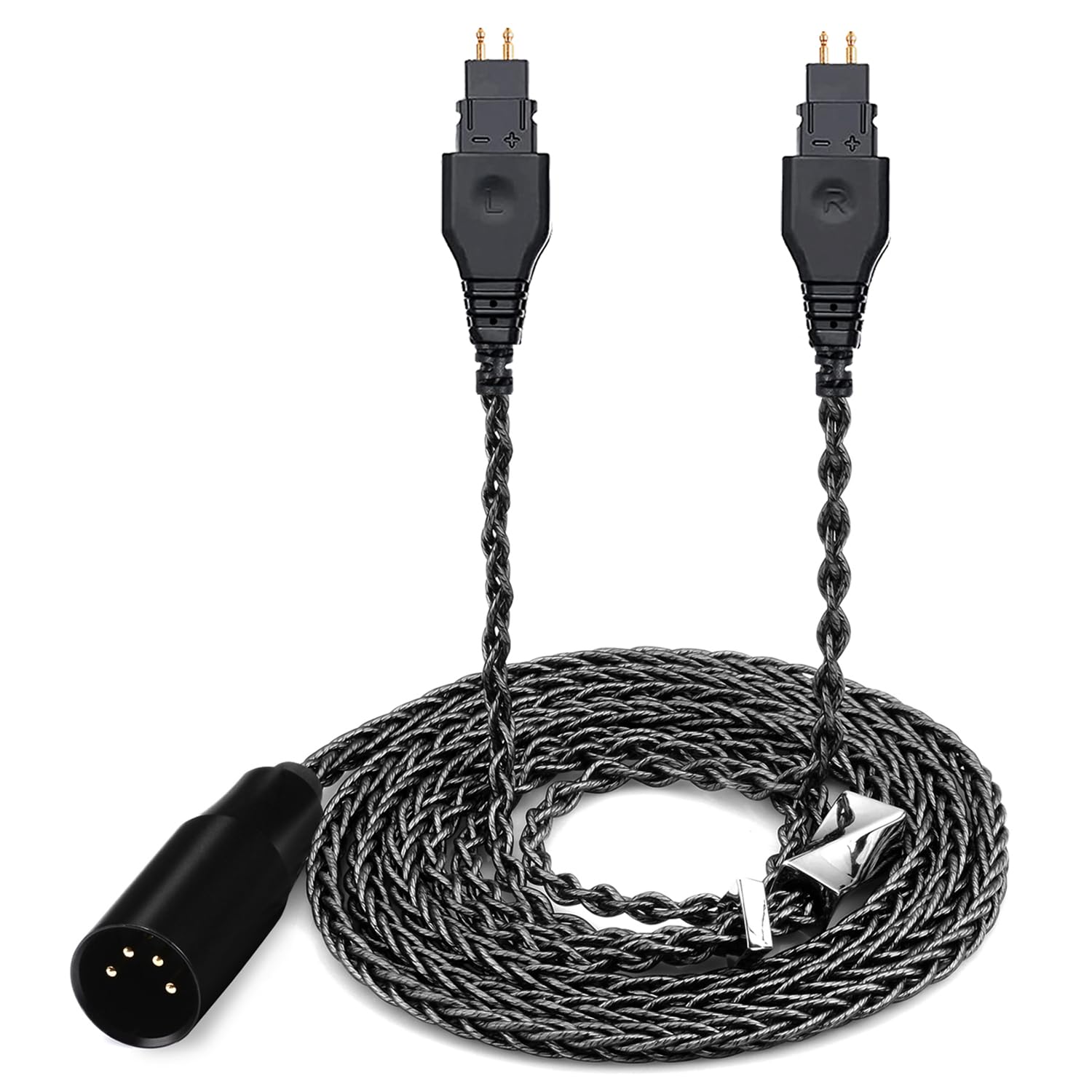 FAAEAL 8N Monocrystalline Copper Silver Plated Cable Compatible with Sennheiser HD650 HD600 HD580 HD660S HD6XX HD565 HD545 Headphones 6.5ft 4PIN-XLR