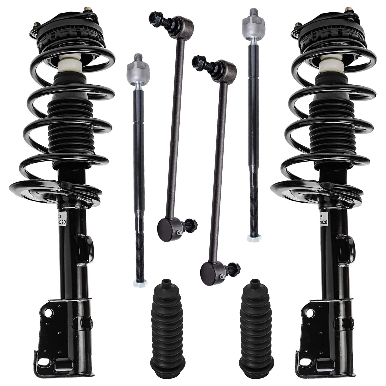 Detroit Axle - 8pc Front Suspension Kit for 08-10 Chrysler Town &amp; Country