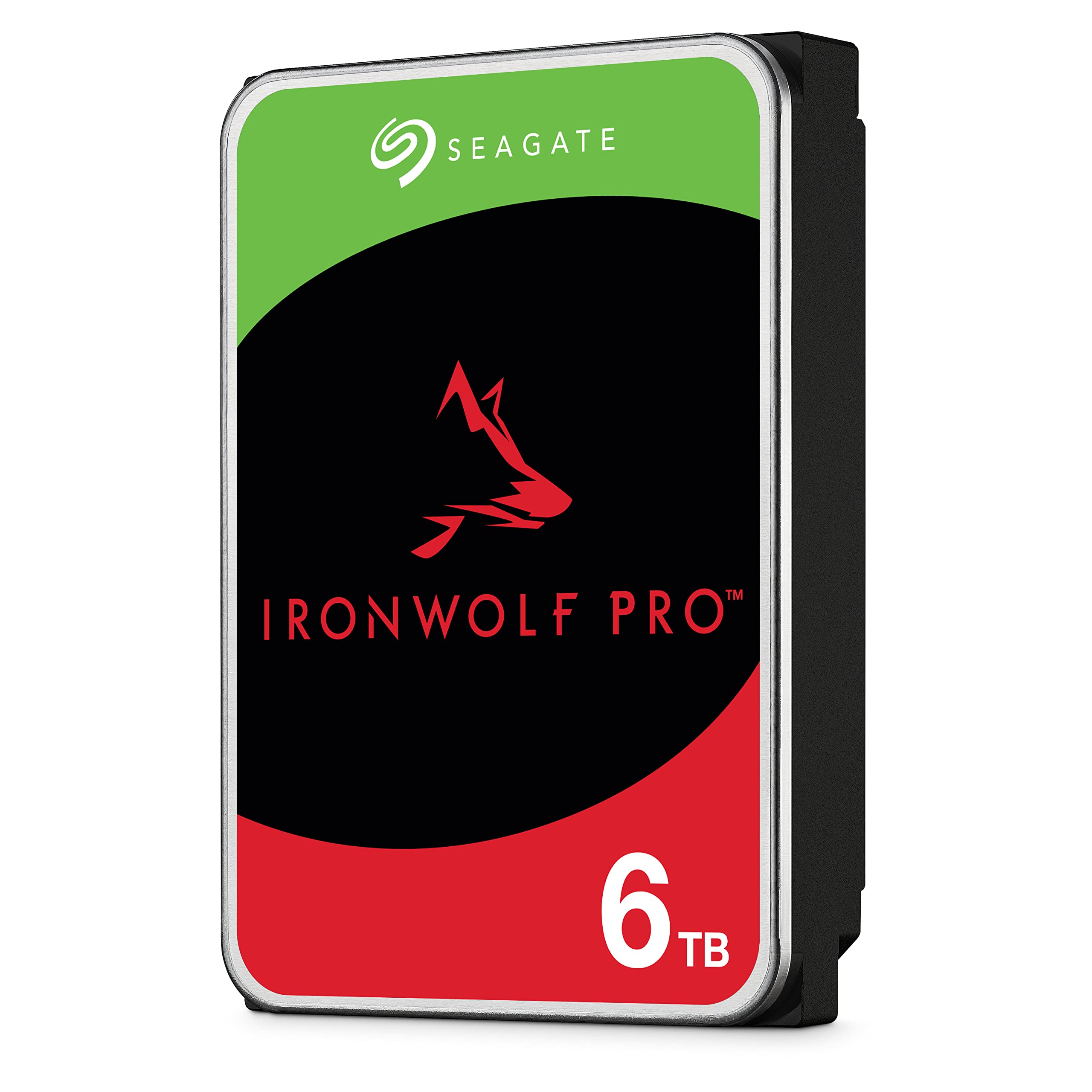 Seagate IronWolf Pro, 6 TB, Enterprise NAS Internal HDD –CMR 3.5 Inch, SATA 6 Gb/s, 7,200 RPM, 256 MB Cache for RAID Network Attached Storage (ST6000NT001)