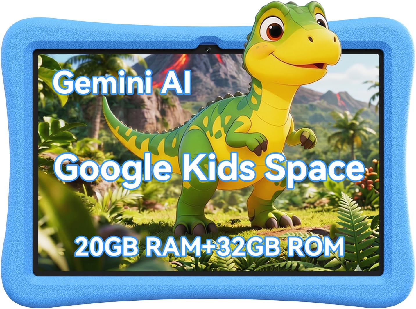 Amazon.com : SVITOO Kids Tablet 10 Inch, Android Tablets Toddler Tablet with Parental Controls, 20GB Ram 32GB ROM 1TB Expandable, Dual Camera, 6000mah WiFi 6, Shockproof Eva Case Blue