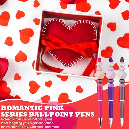 Miniatura 4 de 150 bolígrafos de plástico con cuentas a granel, bolígrafo de cuentas surtidas, bolígrafos de cuentas de tinta negra, regalo para niños,