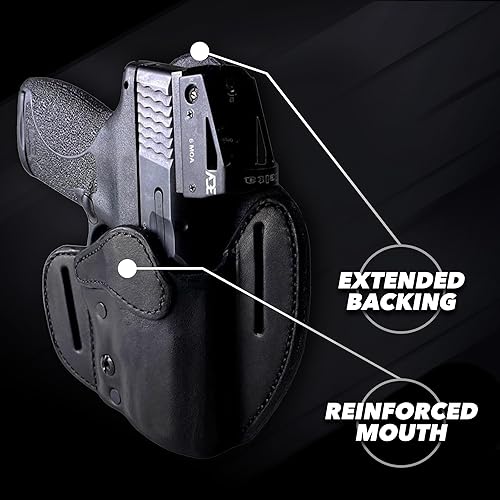 Miniatura 4 de Urban Carry LockLeather OWB RMRRDS - Funda segura y cómoda de cueropolímero híbrido para una ocultación óptima  Diestro  Compatible con una amplia