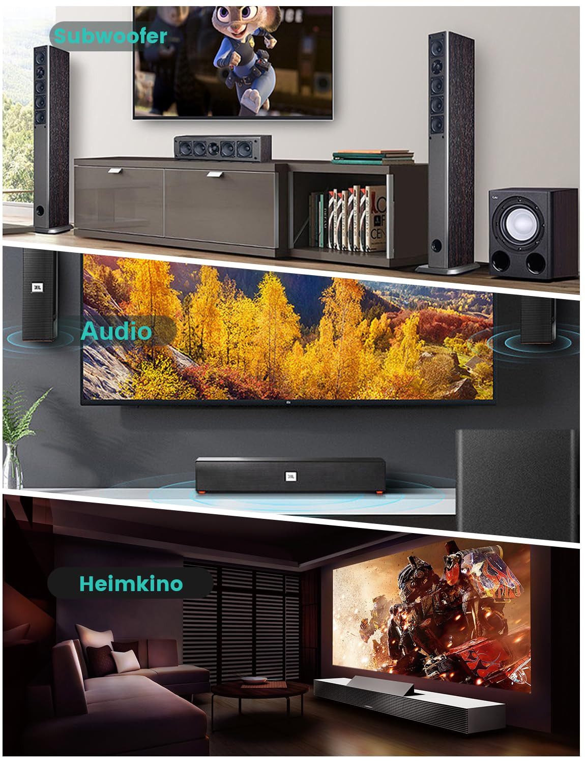 EMK 90 Degree Optical Cable 360 Degree Free-Rotating Fiber Optic Cable Toslink Male to Male Cable for Home Theater, Soundbar, Gaming Console, Speaker(16.5FT/5M) image 7 of 9 B0D2STCH79