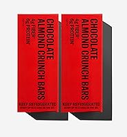 Vista 1 de Mid-Day Squares Barras de chocolate altas en proteínas, 1.16 onzas cada una, 2 unidades, 24 cuadrados, sabor a mantequilla de almendras, suministro
