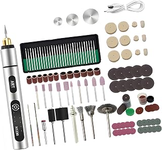 Pack of 182 Complete Engraving with 6 Grinding Heads Protective Case for Professional Results Grinding Tool