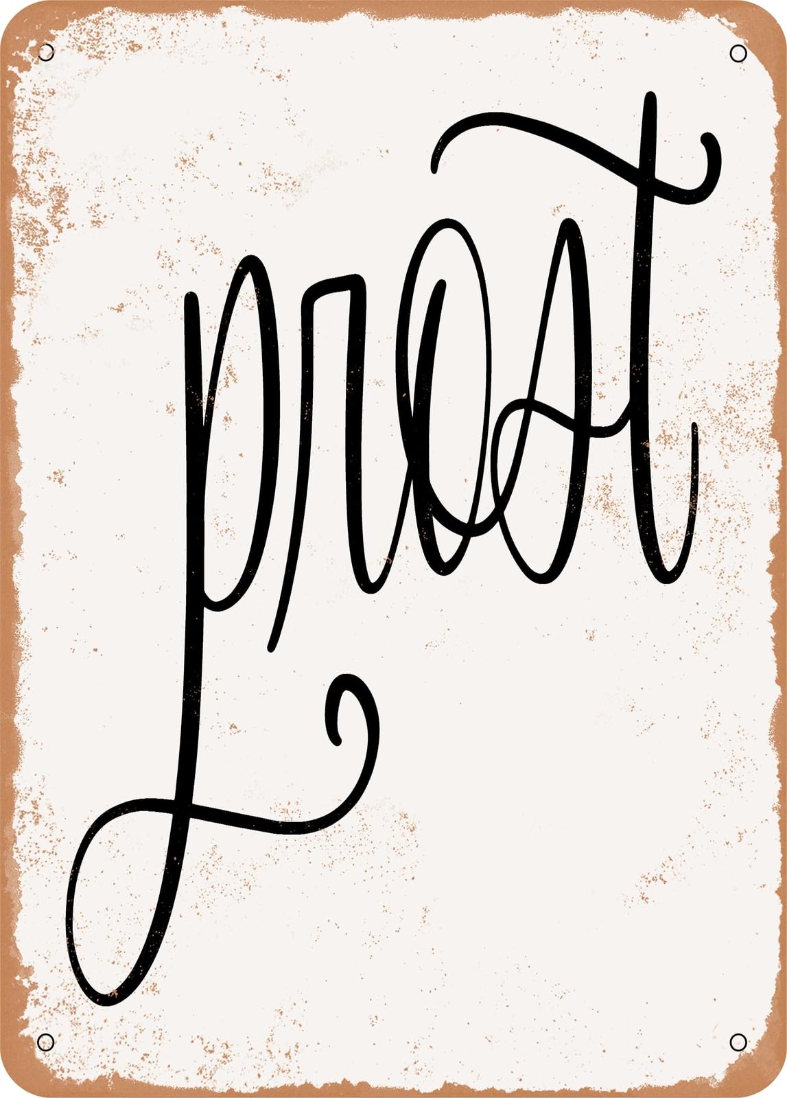Metal Sign - Prost - Vintage Look home decor