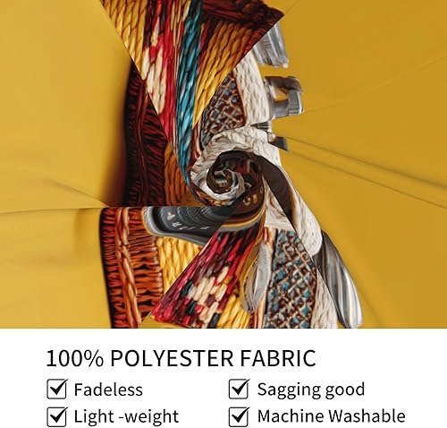 Miniatura 8 de WHJWZY Tapiz trenzado retro para decoración de calidad impresa con cámara de 60 x 51 pulgadas suave, ligero, adecuado para tapices colgantes de pared