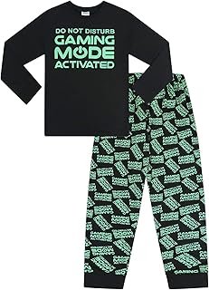 Brand Do Not Disturb Gaming Mode Activated All Over Print Long Pyjamas Green