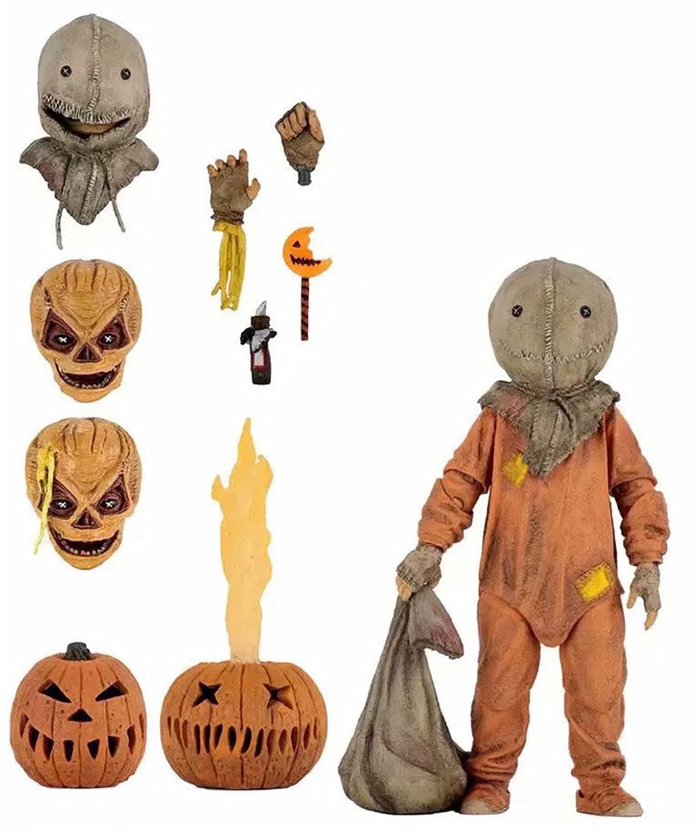 GD-fashion Halloween Trick 'R Treat Ultimate Sam 7-Inch Scale Action Figure-PVC Toys Collection Doll Statue Model Toys Best Gift