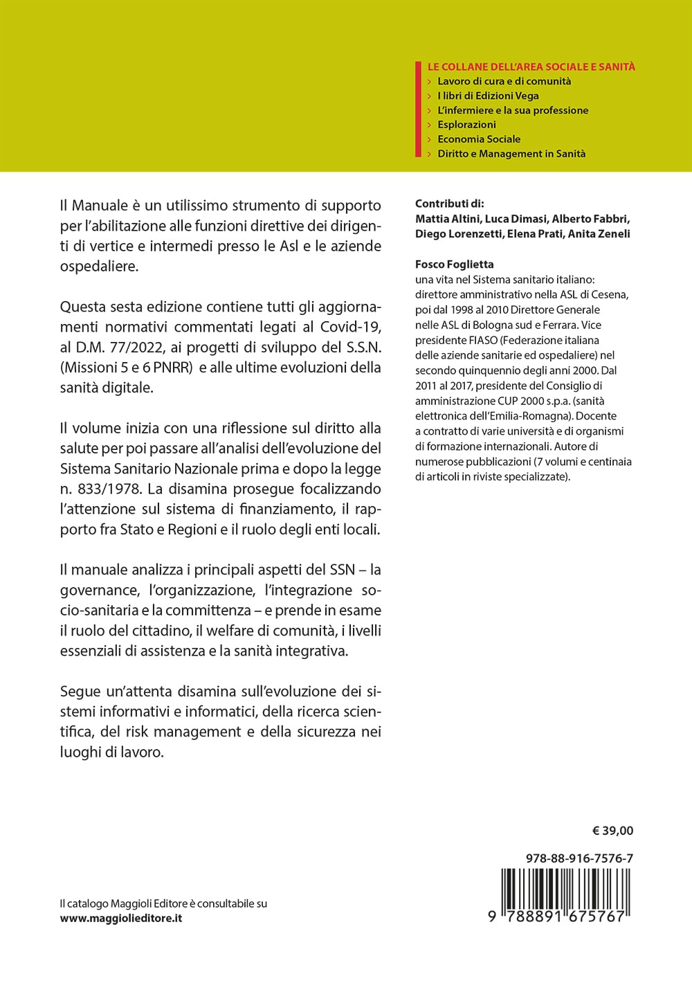 Manuale per Direttori di Struttura Complessa