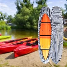 Heavy Duty Kayak Cover for Hobie Pro Angler 17T | Upgraded 420D Oxford Fabric offers sun & rain protection for outdoor storage with PU water-repellent coating