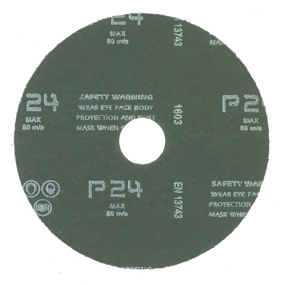 Mercer Industries 308024 - Discos de fibra de resina de circonio (25 unidades), 5 x 7/8 pulgadas