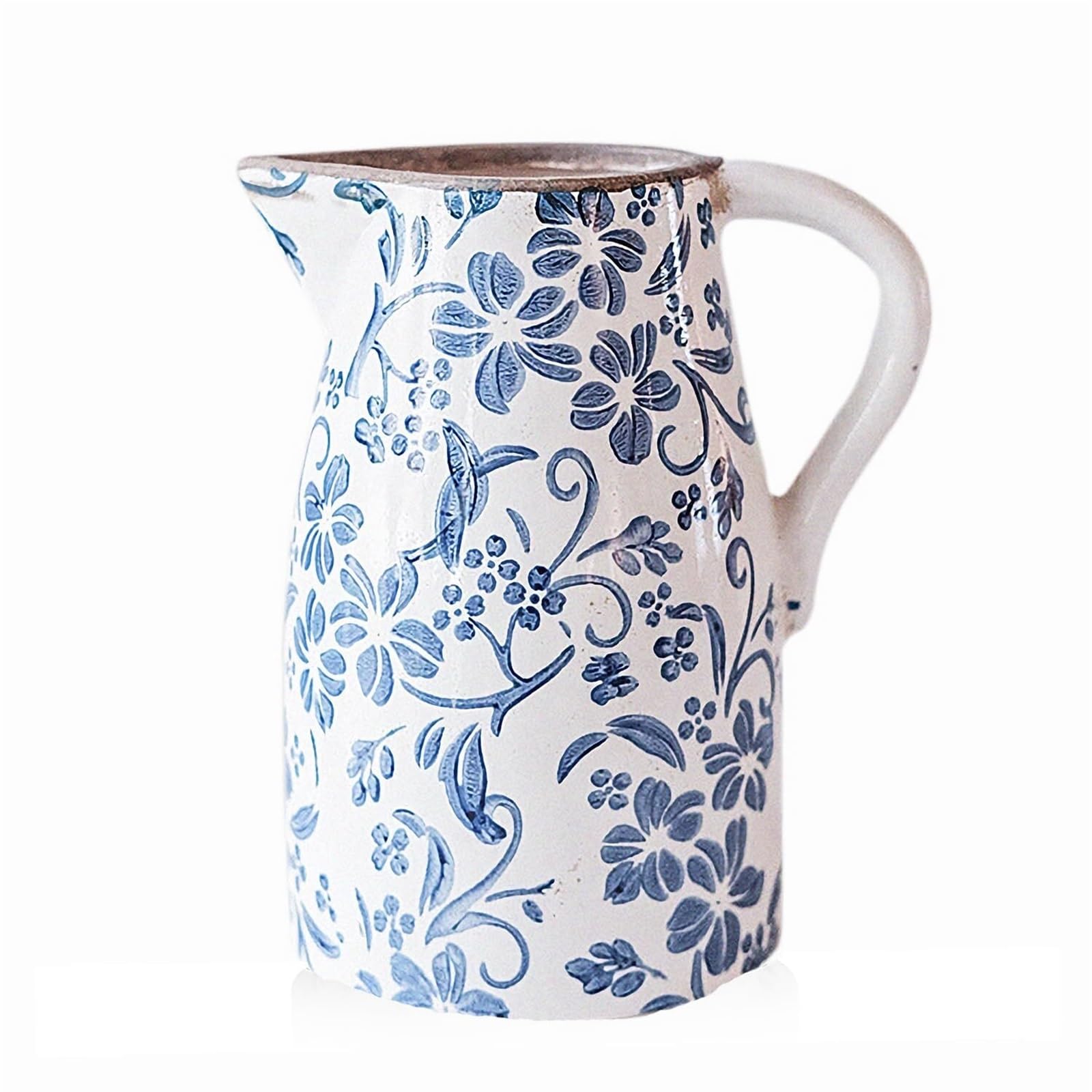 Entryway Decor Vintage Vases For Home Decor Ceramic Chinoiserie Vase For Flowers Unique House Gifts(D)